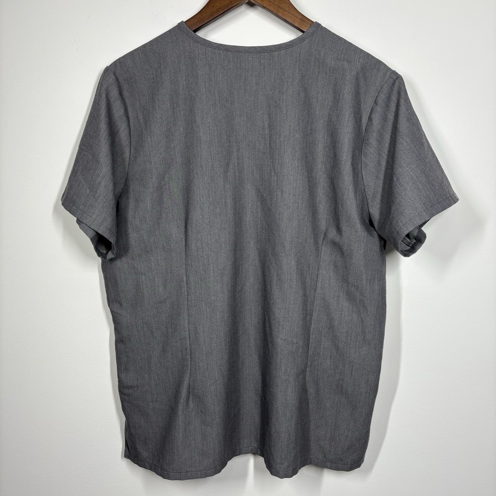 FIGS Womens Catarina One Pocket Scrub Top Size XL Graphite Gray Nurse Medical - Picture 3 of 8